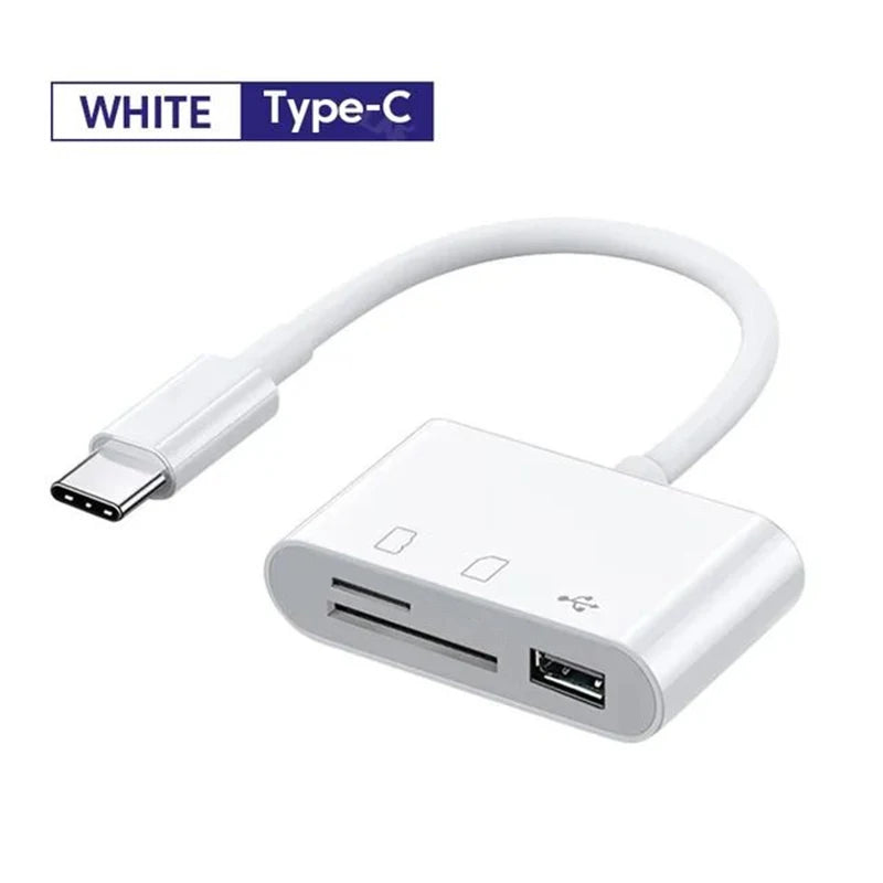 Type C Adapter TF CF Sd Memory Card Reader OTG Writer Compact Flashusb-C for Lpad Pro Huawei Macbook Samsung Xiaomi Cardreader