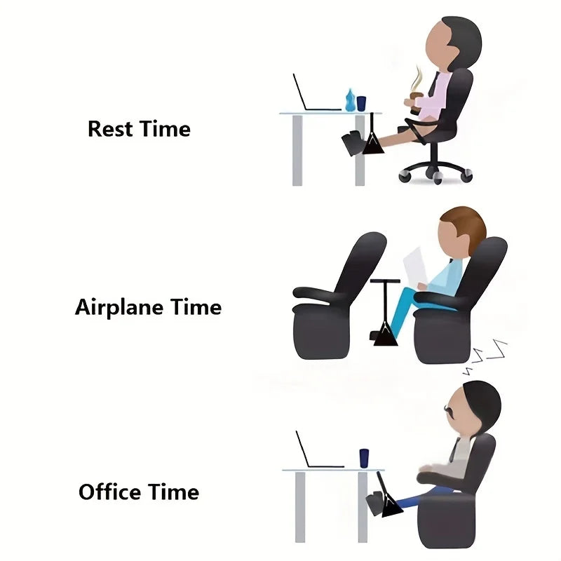 Airplane Footrest with Adjustable Strap, Portable Hammock Leg Rest, Perfect Travel Accessories
