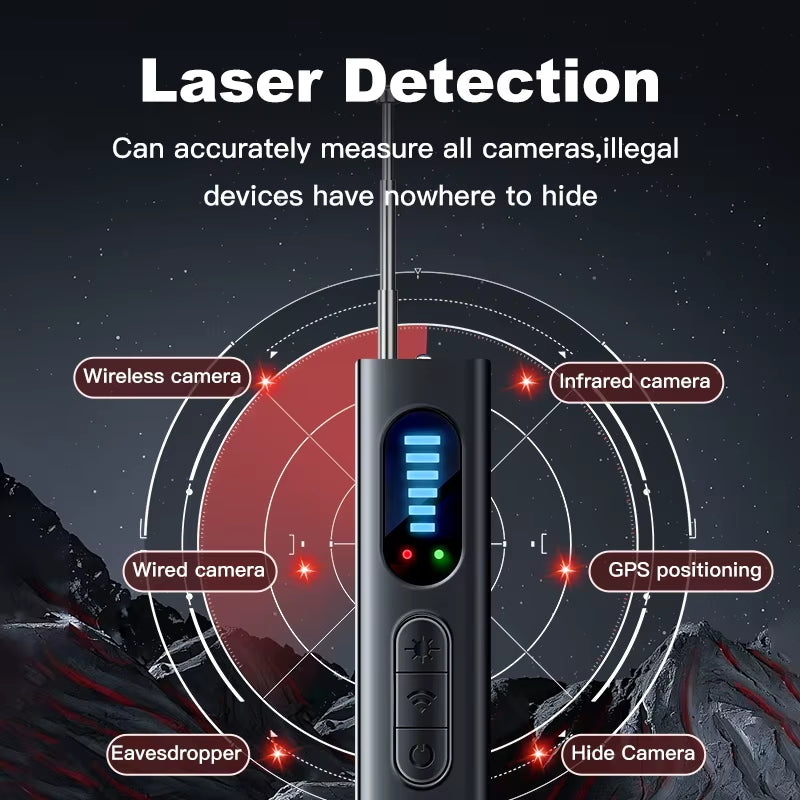 T18 Hidden Camera Detector, Camera Detector, Insect and Hidden Camera Detector, RF Signal Scanner, Home Wireless Charging, Offic