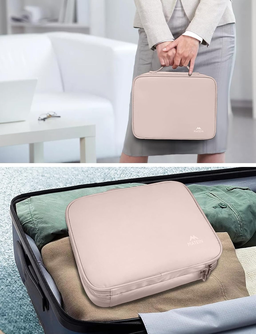 Charger Organizer Travel Case for Women - Storage Case for Cables, Chargers & Tech Accessories