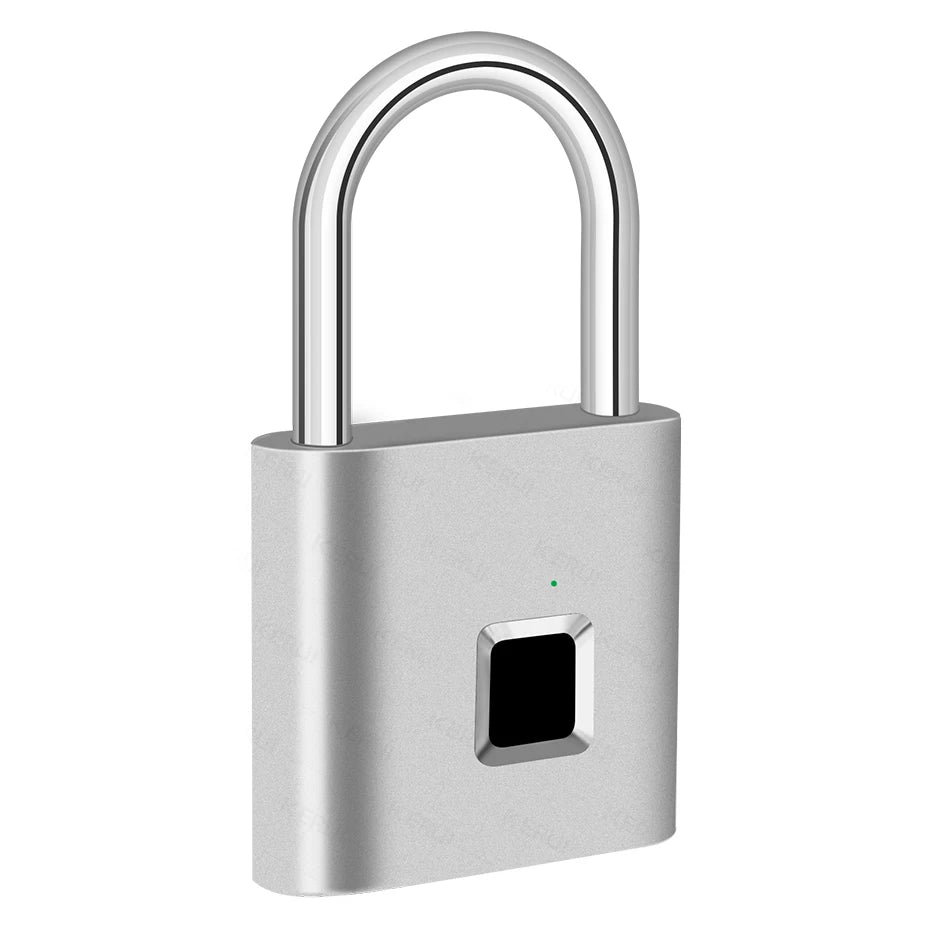 Smart Fingerprint Padlock with USB-C Rechargeable Battery