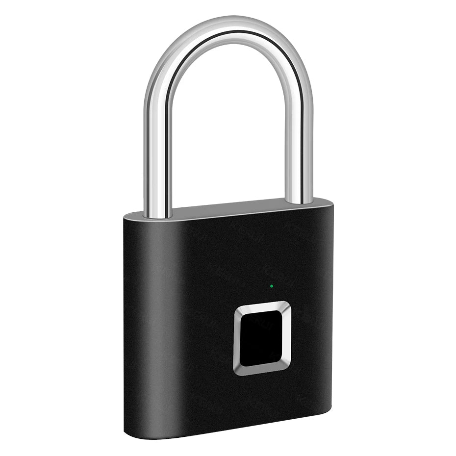 Smart Fingerprint Padlock with USB-C Rechargeable Battery
