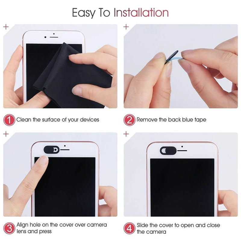 Webcam cover size and dimensions