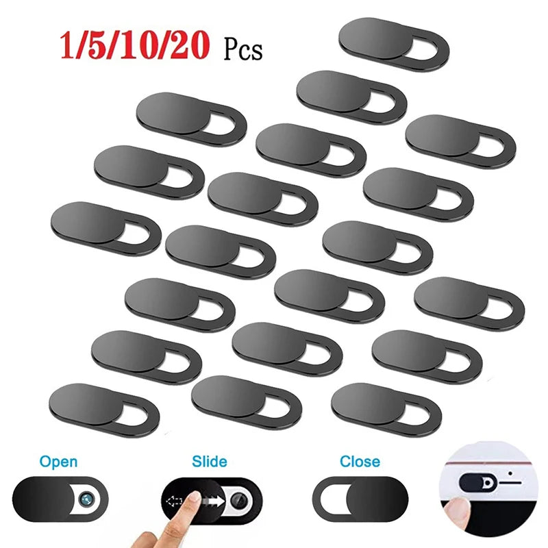 Ultra-Thin Sliding Webcam Privacy Cover on laptop