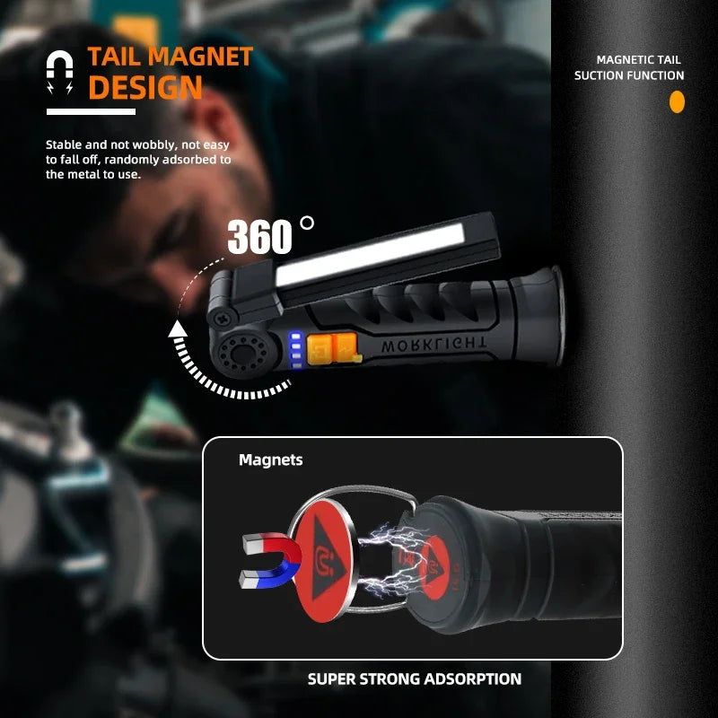Flashlight USB-C charging port