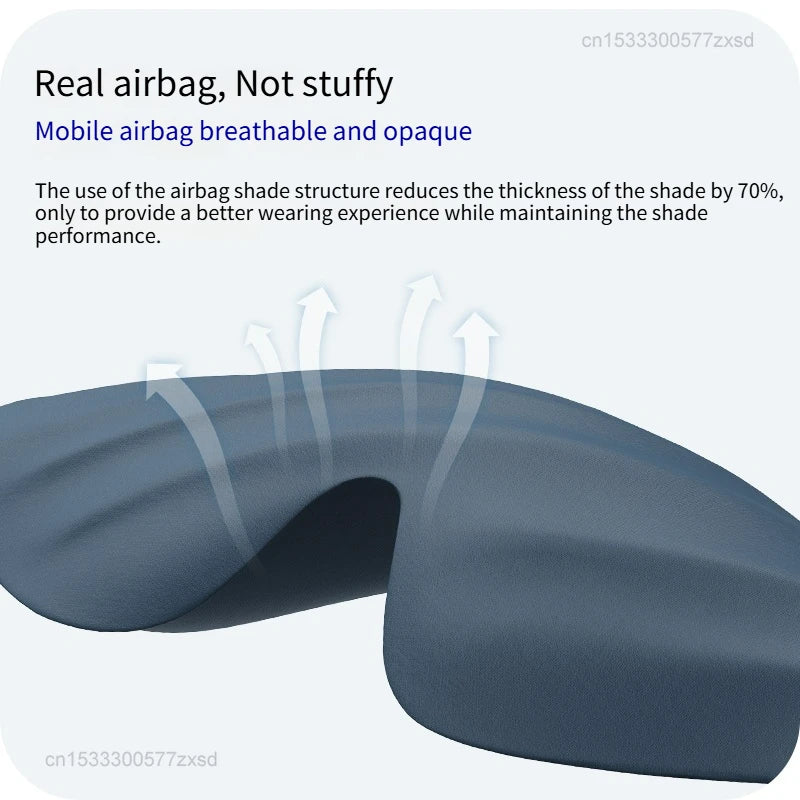 Sleep mask adjustable strap detail
