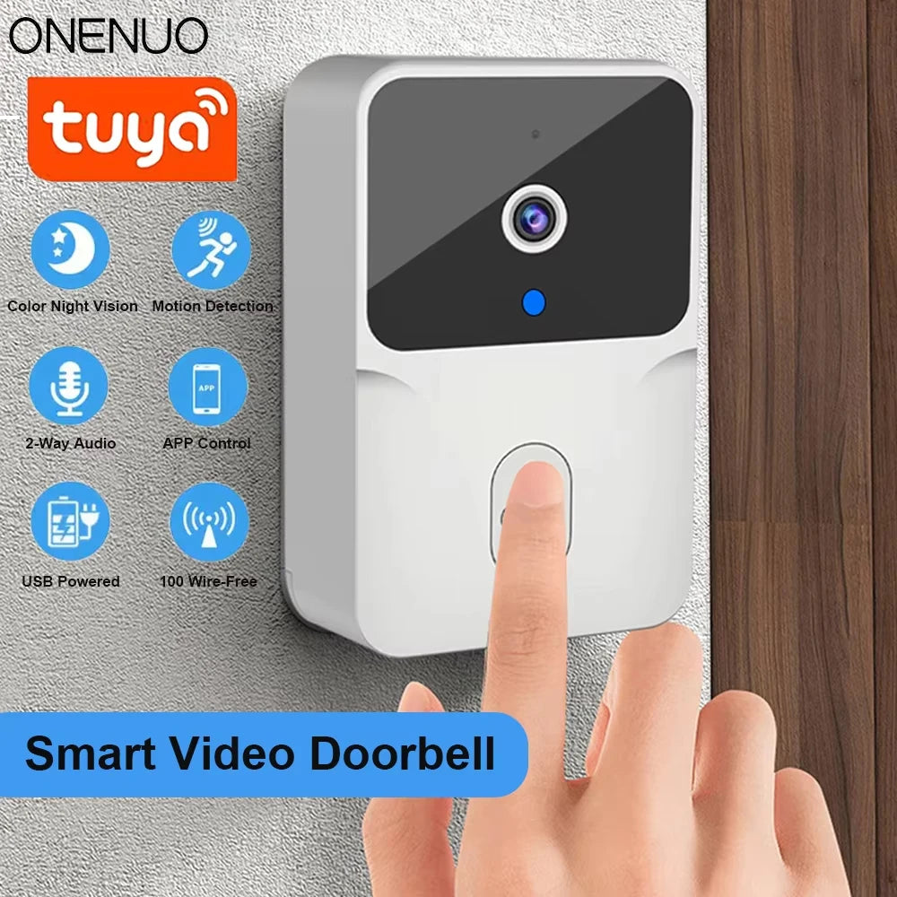 ONENUO Tuya WiFi video doorbell with camera