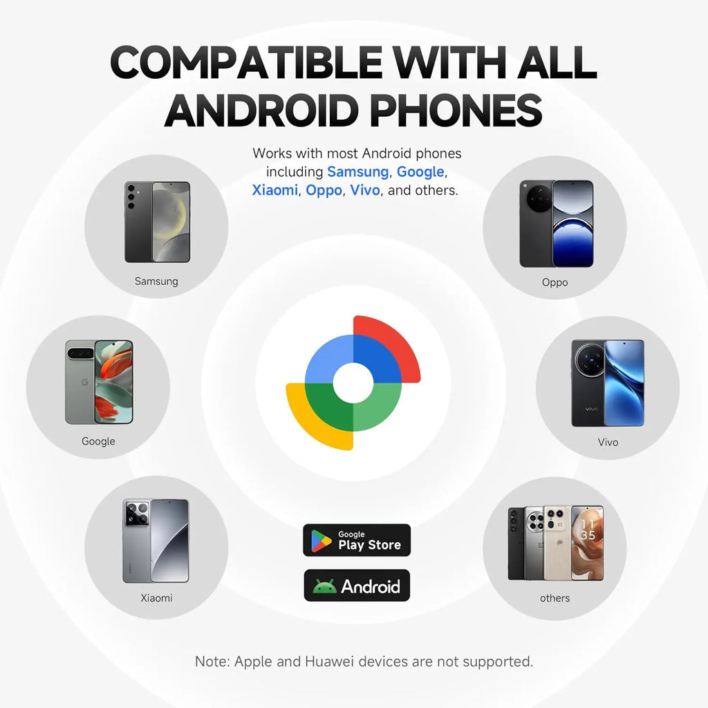 Bluetooth tracker color options