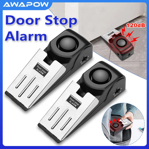Awapow 120dB portable door stop alarm