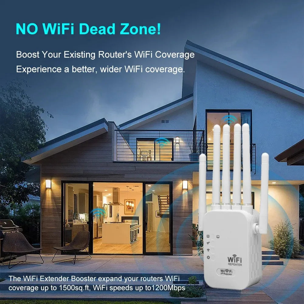 WiFi extender LAN ports detail
