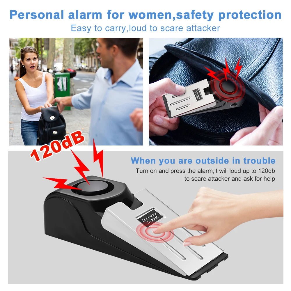 Door stop alarm size detail