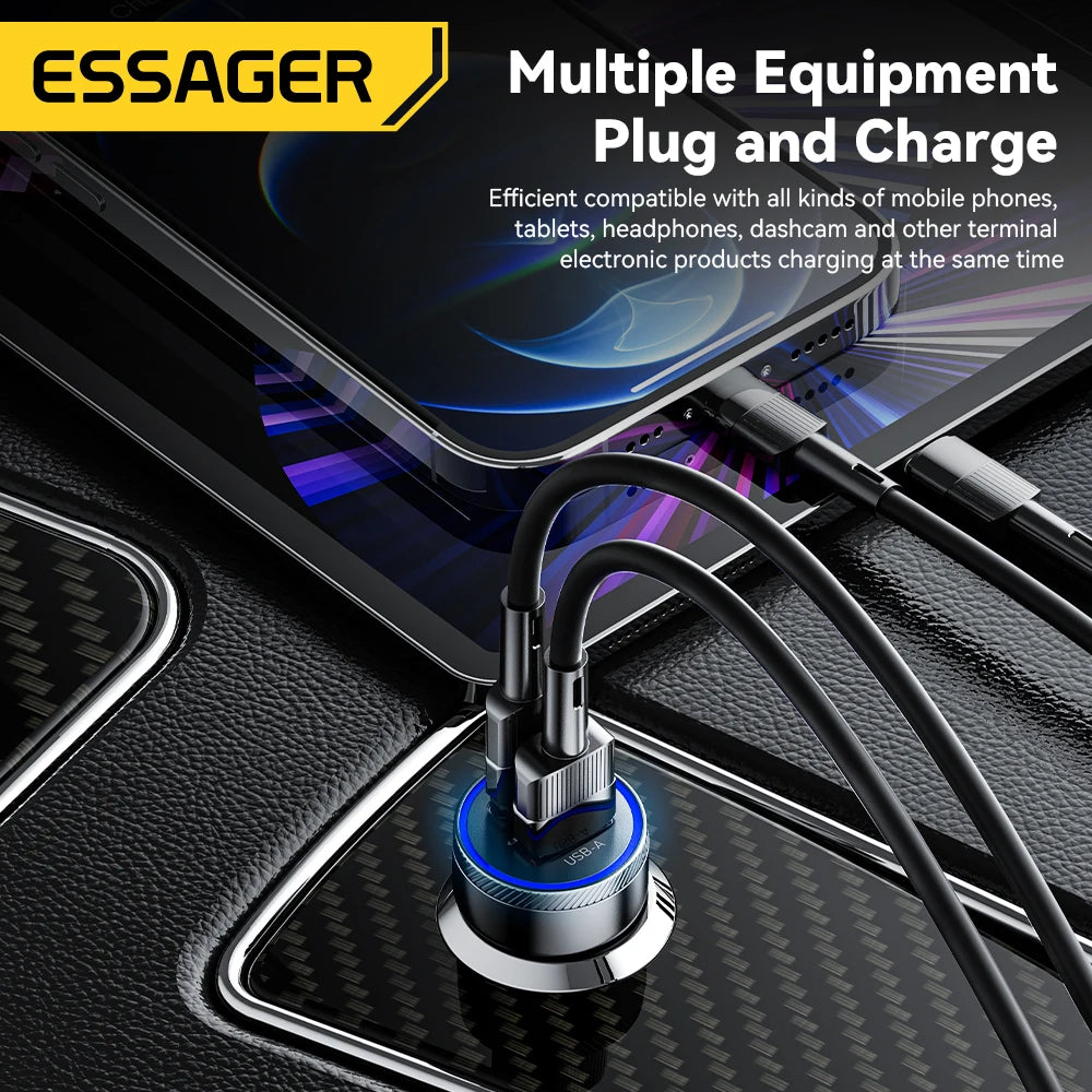 Car charger port detail