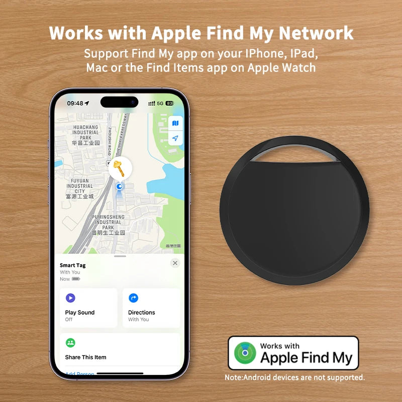 Bluetooth tracker size comparison with keys