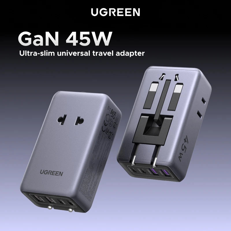 UGREEN GaN 45W universal travel adapter