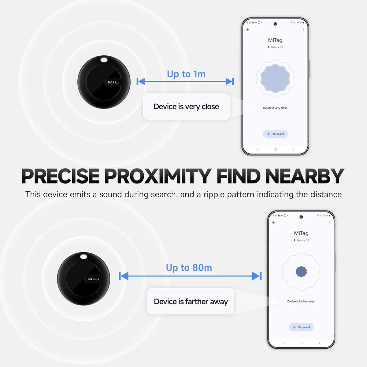Bluetooth tracker size detail