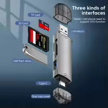 Card reader connected to laptop