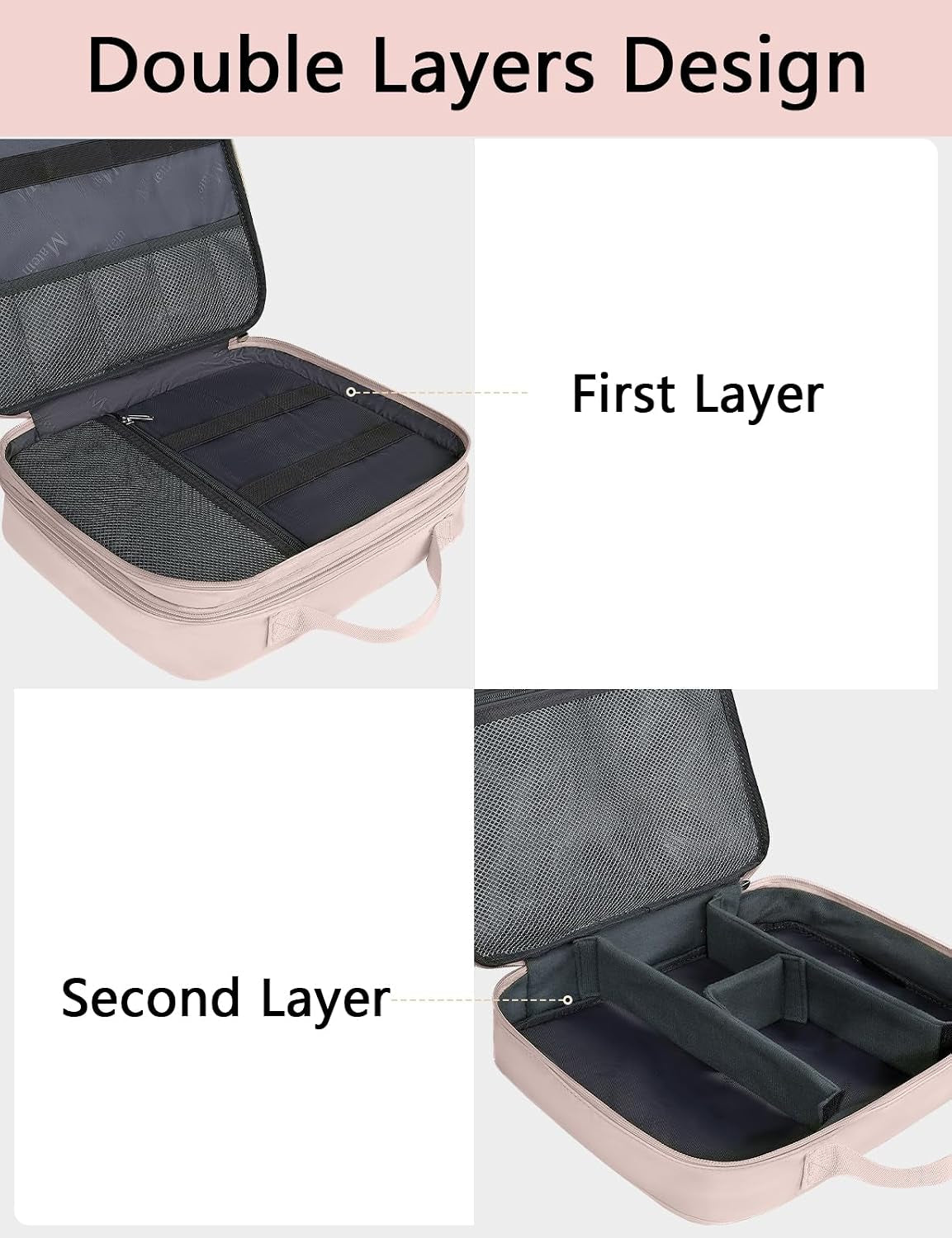 Charger Organizer Travel Case for Women - Storage Case for Cables, Chargers & Tech Accessories
